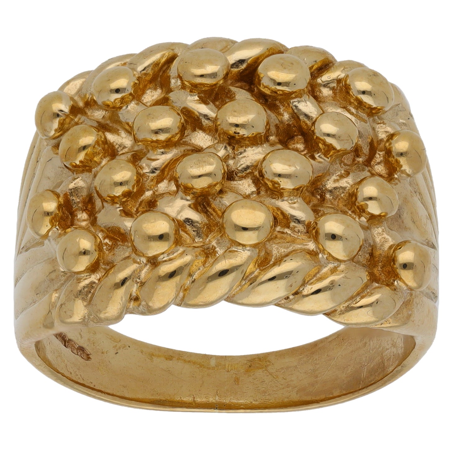 9ct Gold Keeper Ring Size T