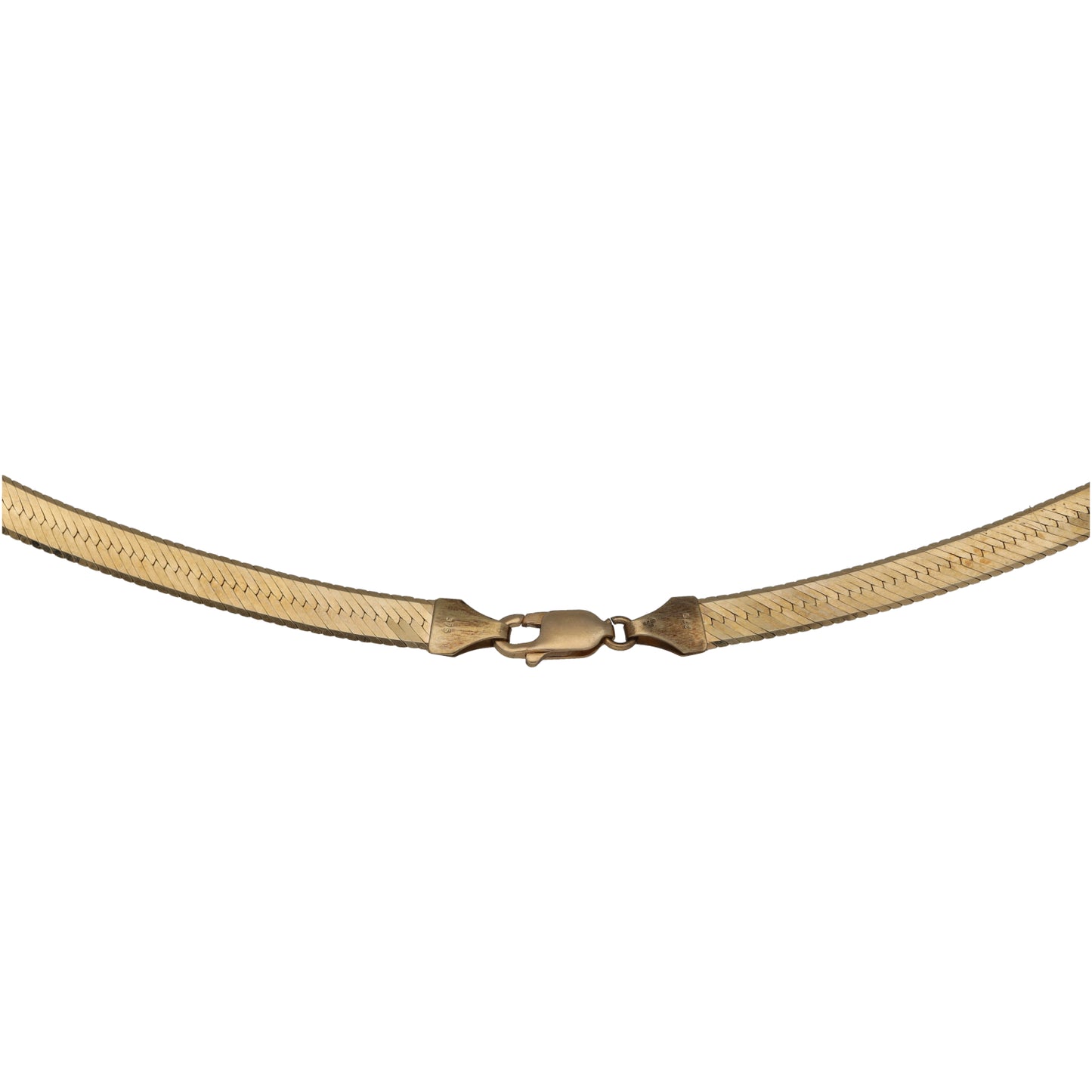 9ct Gold Herringbone Chain 16"