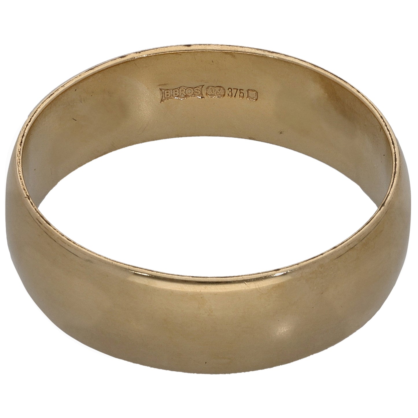 9ct Gold Plain Wedding Ring Size V