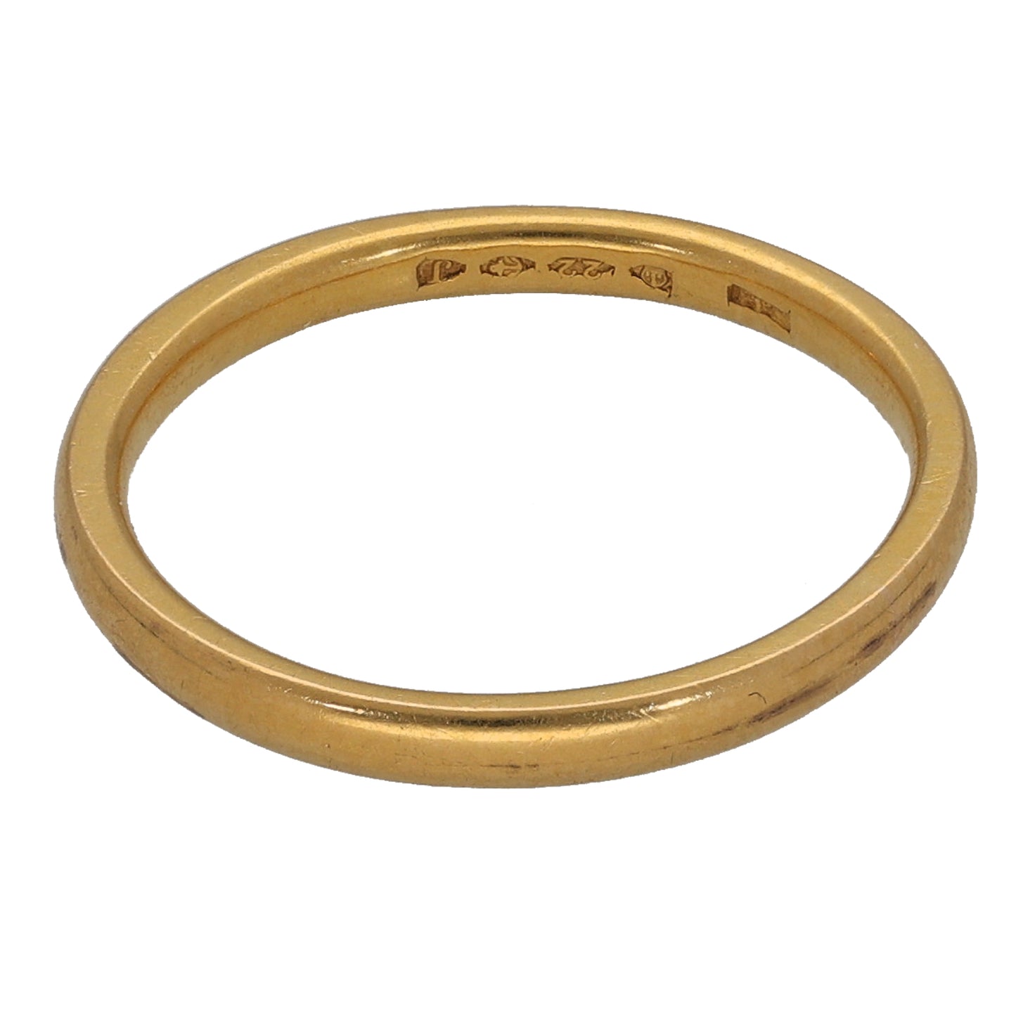 22ct Gold Plain Wedding Ring Size L
