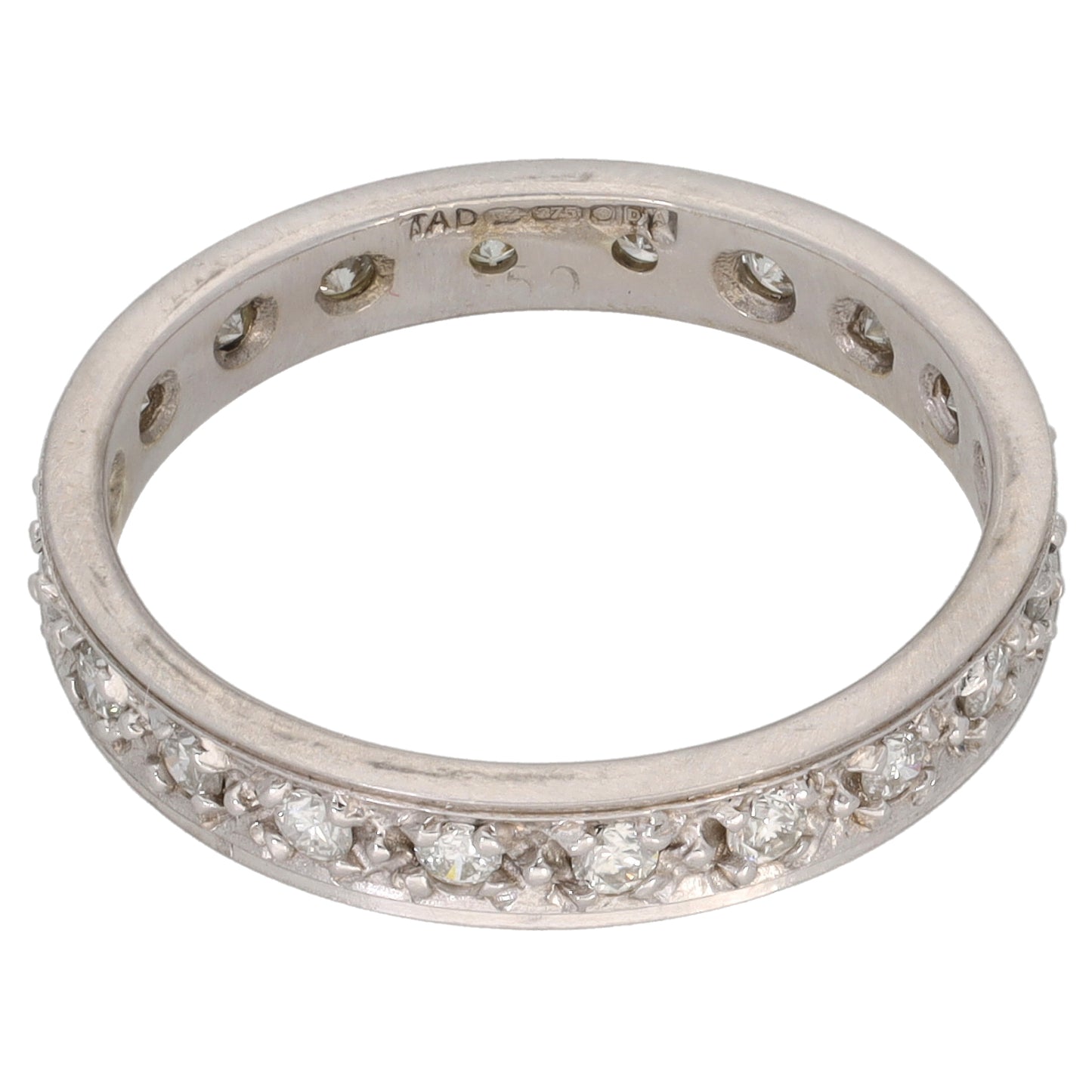 9ct White Gold 0.50ct Diamond Eternity Ring Size R