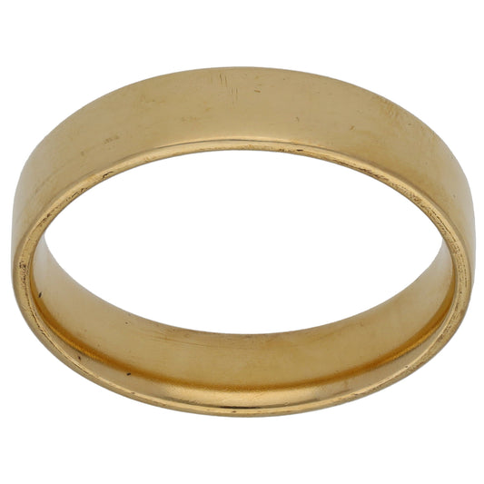 9ct Gold Plain Wedding Ring Size W