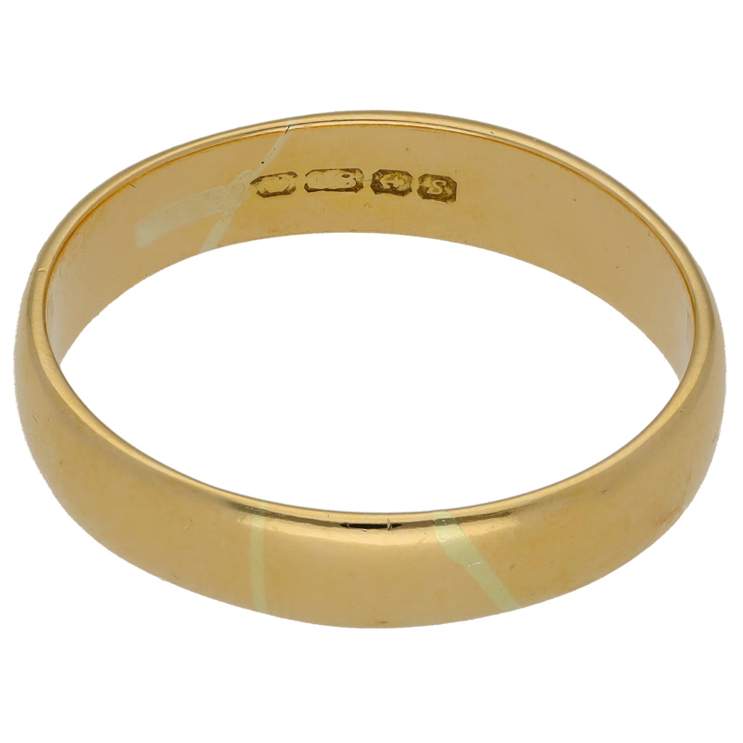 18ct Gold Plain Wedding Ring Size Z+2