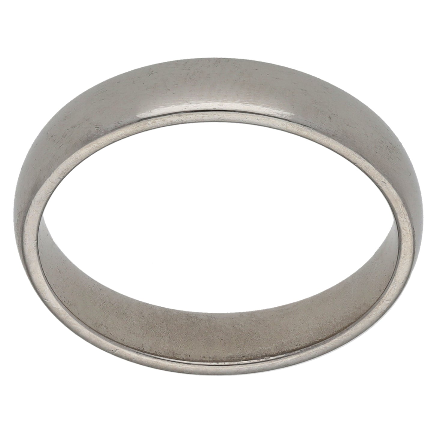 Platinum Plain Wedding Ring Size R