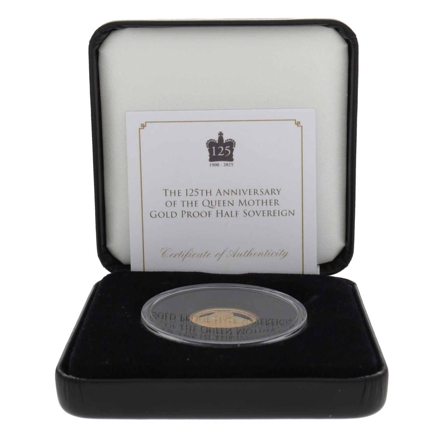 22ct Gold The 125th Anniversary Of The Queen Mother Half Sovereign Coin 2025