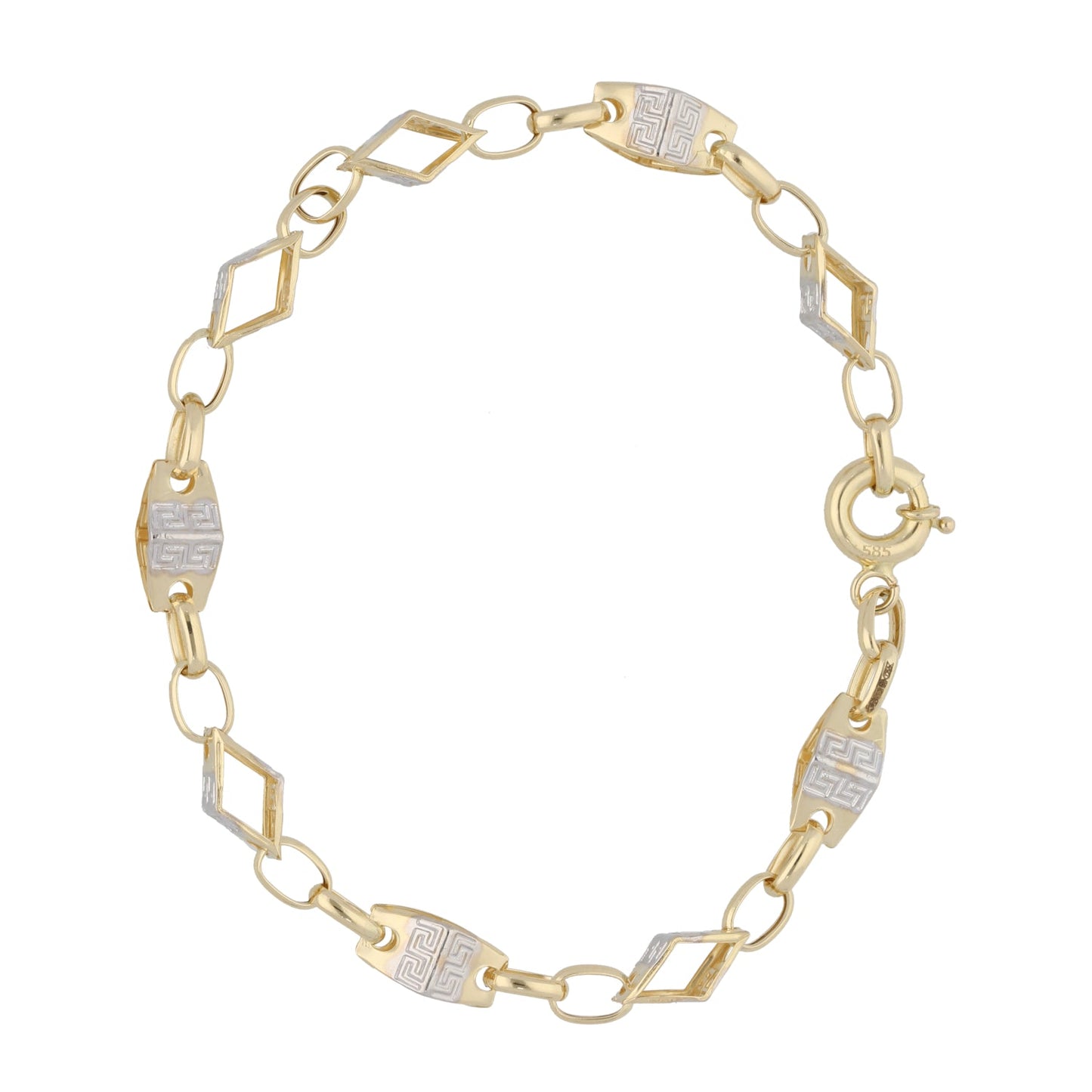14ct Bicolour Gold Fancy Bracelet