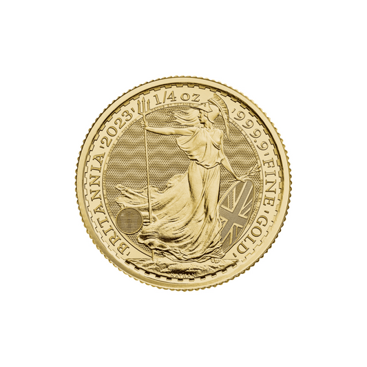 24ct Gold King Charles III 1/4oz Britannia Coin 2023