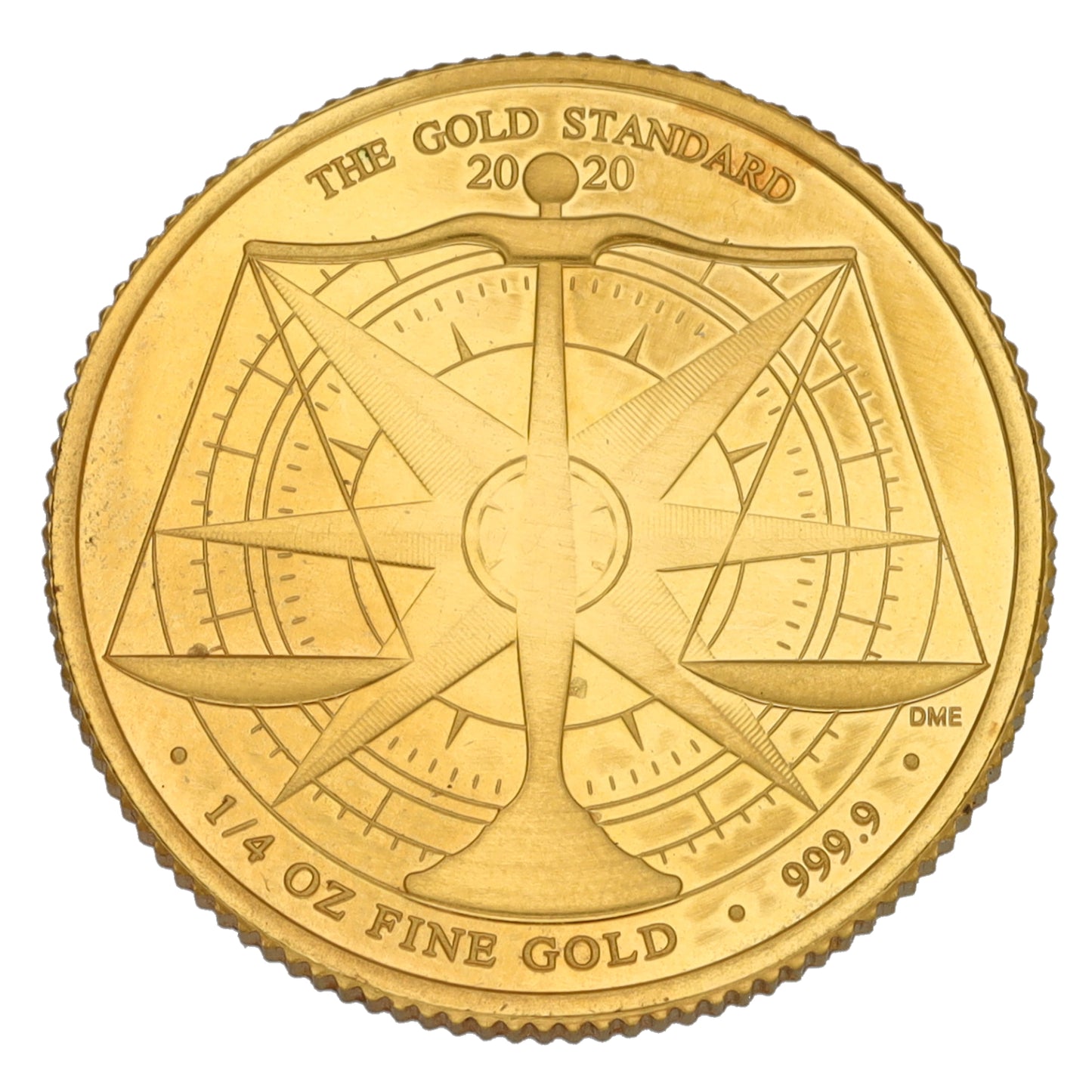 24ct Gold The Gold Standard 1/4 OZ Coin 2020