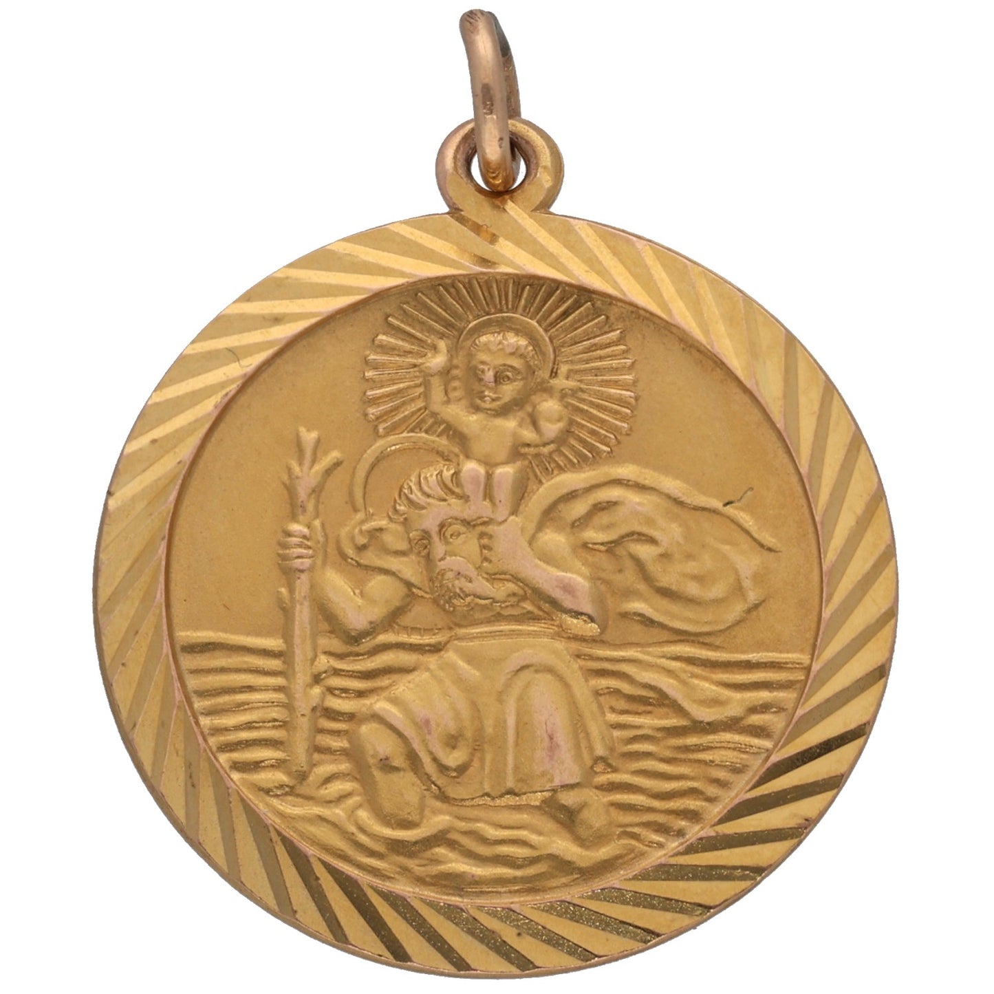 9ct Gold St Christopher Pendant
