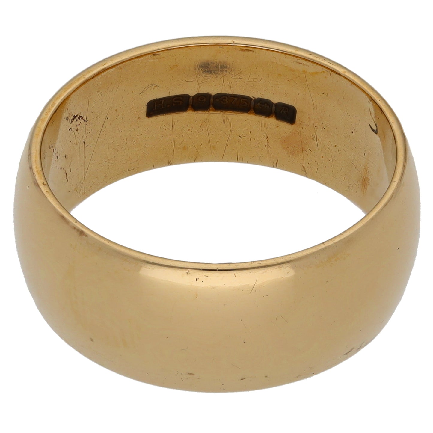 9ct Gold Plain Wedding Ring Size R