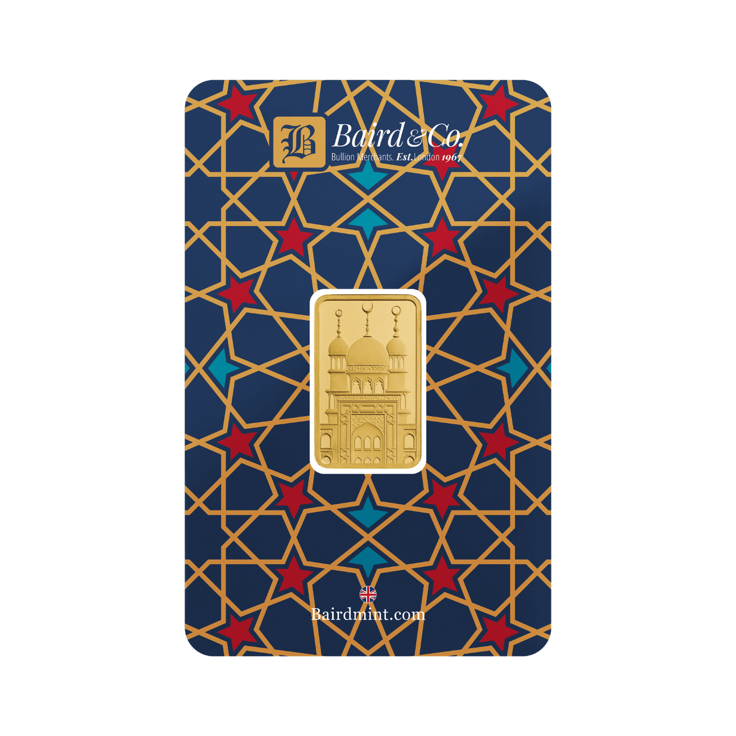 New Baird & Co 24ct 10g Gold Eid Minted Bar