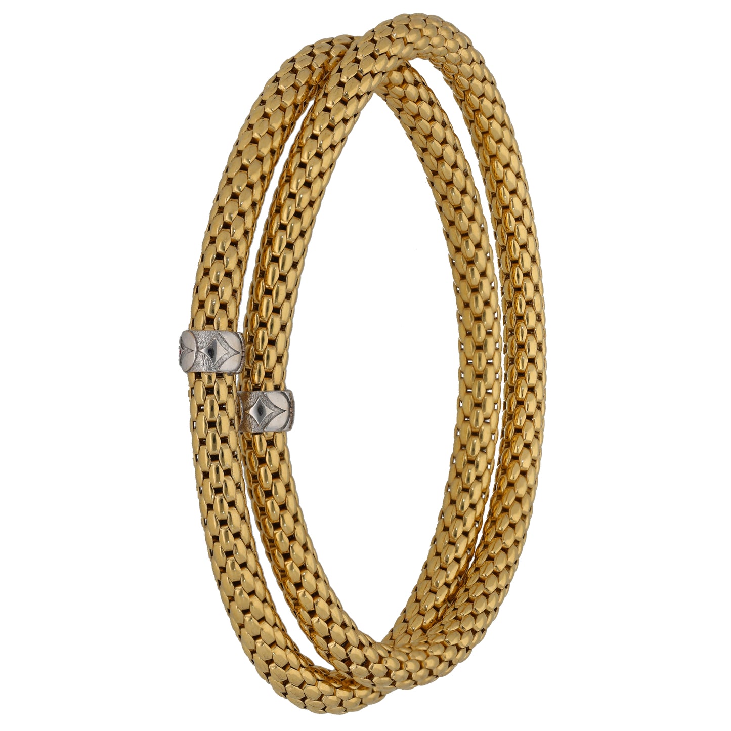 18ct Bicolour Gold Set of Bangles