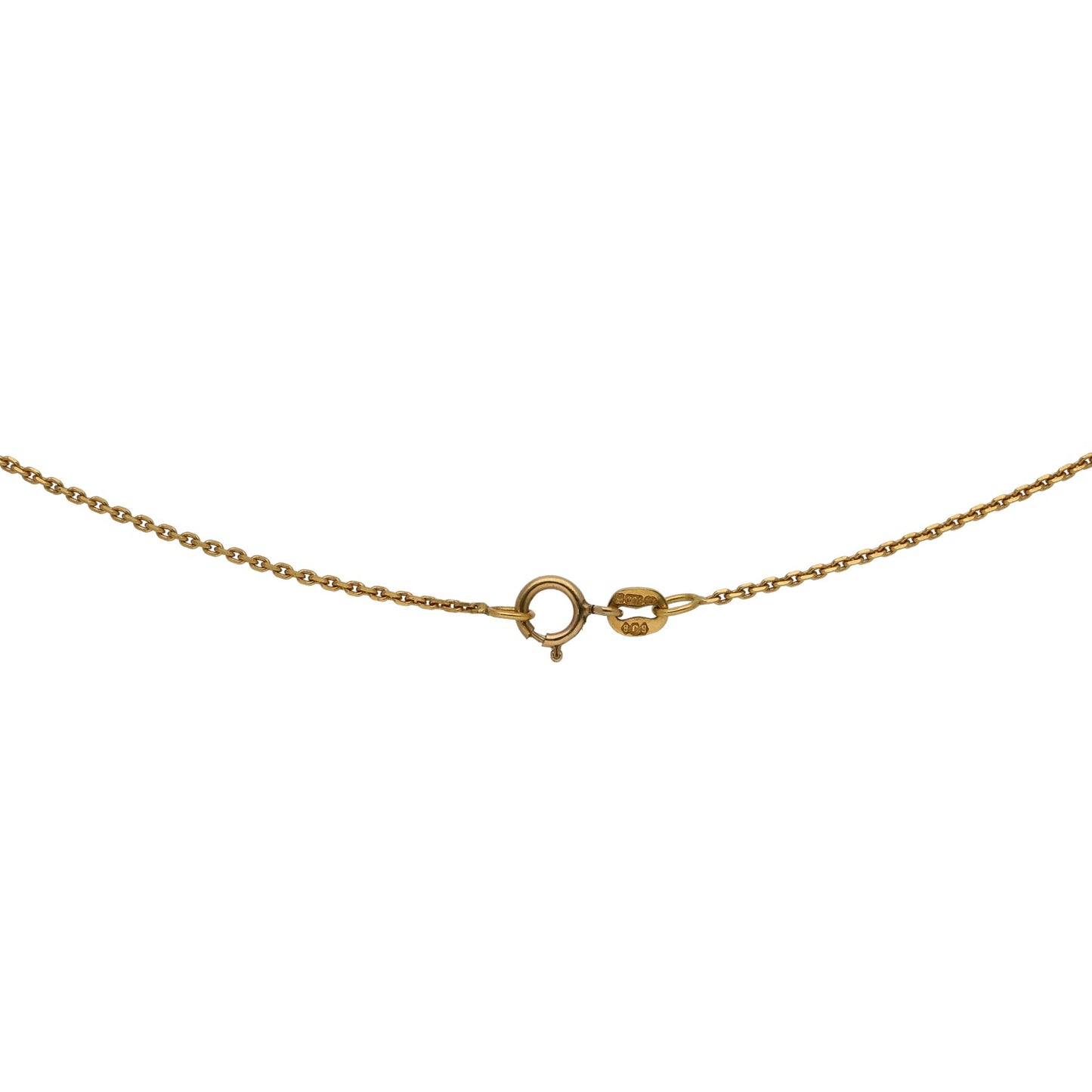 18ct Gold Curb Chain 18"