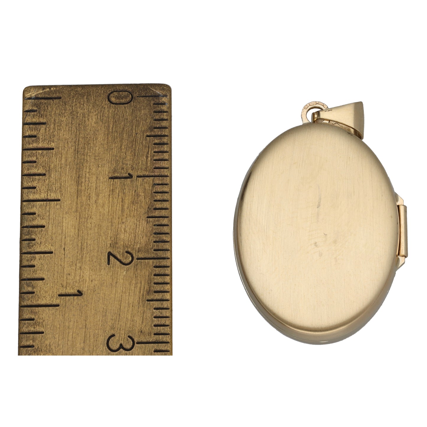 9ct Gold Patterned Locket Pendant