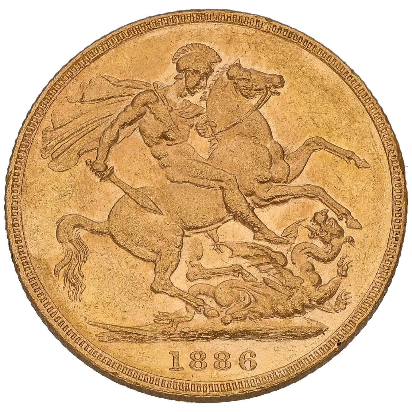 22ct Gold Queen Victoria Full Sovereign Coin 1886