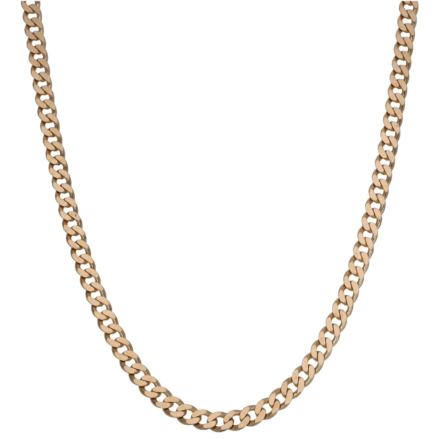 9ct Gold Curb Chain 22"