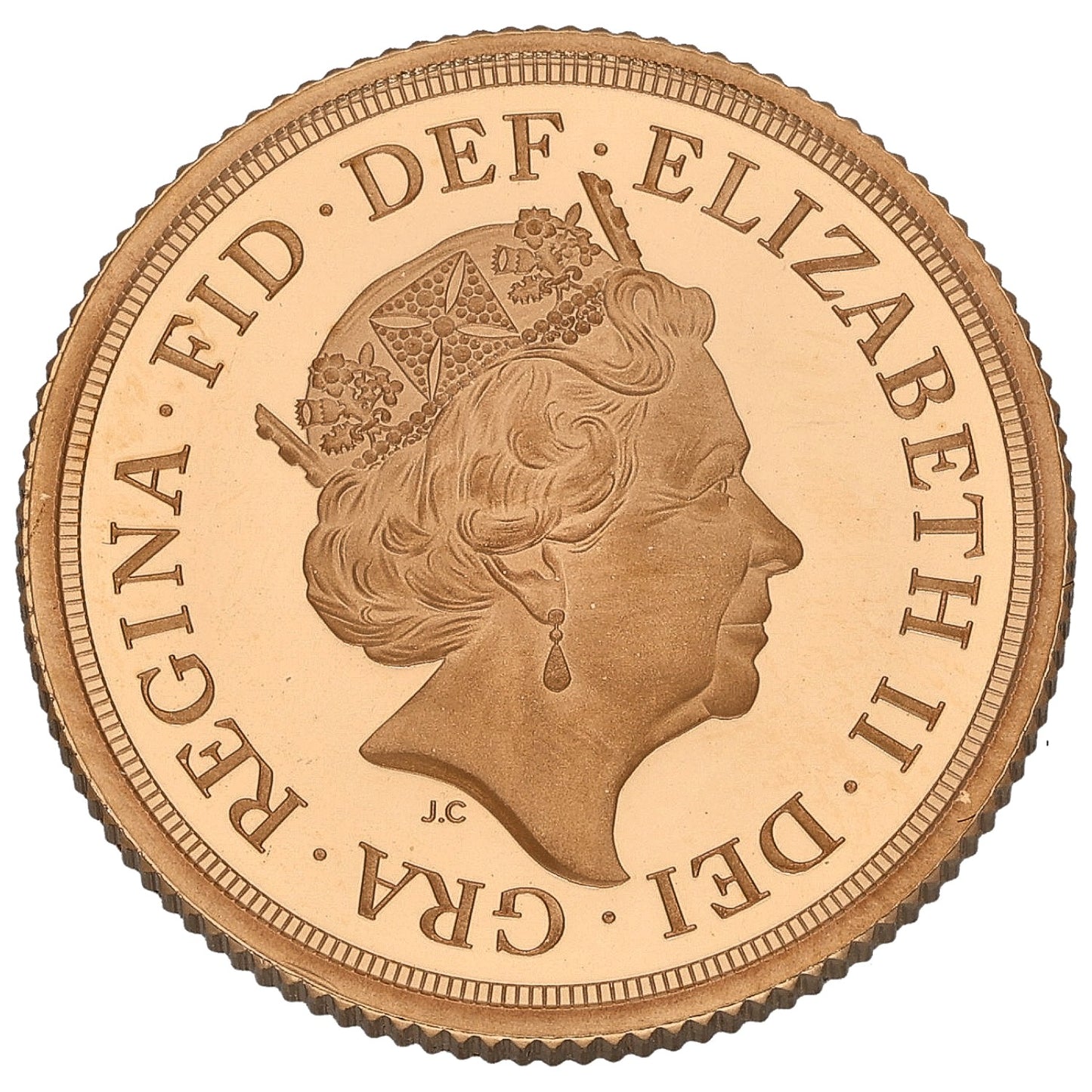 22ct Gold Queen Elizabeth II Full Sovereign Coin 2019