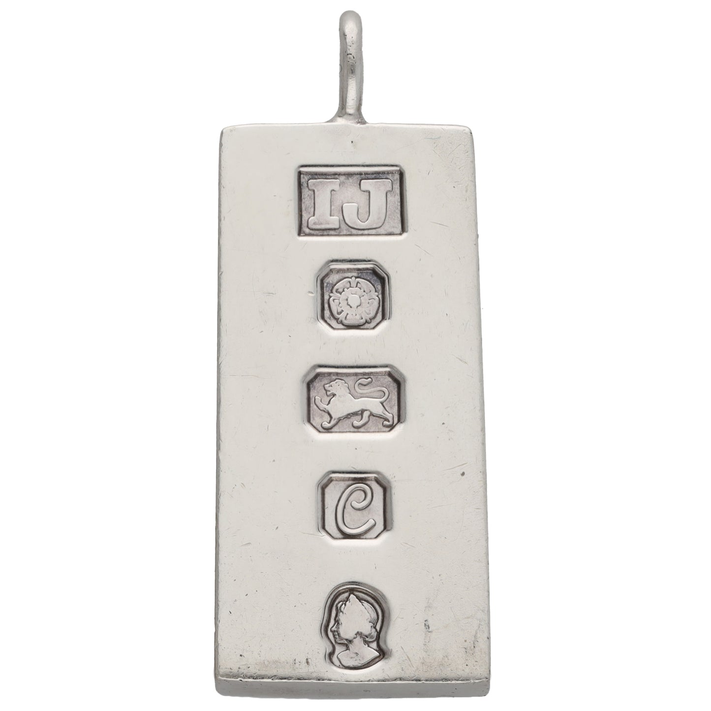 Sterling Silver Ingot Pendant