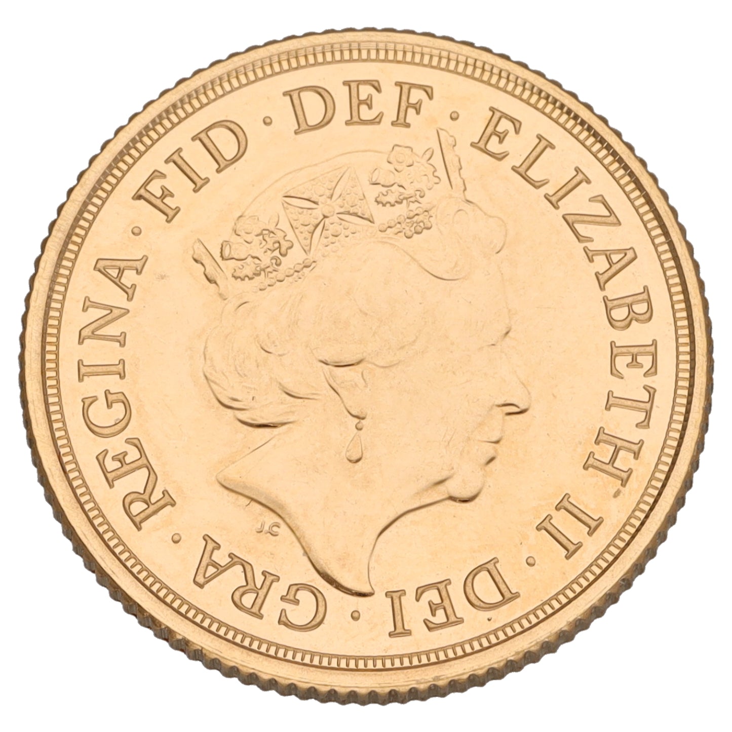 22ct Gold Queen Elizabeth II Full Sovereign Coin 2020