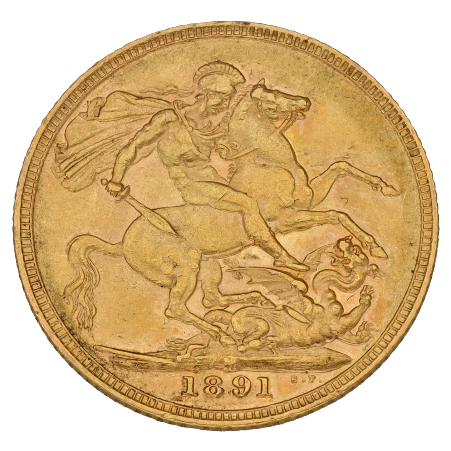 22ct Gold Queen Victoria Full Sovereign Coin 1891