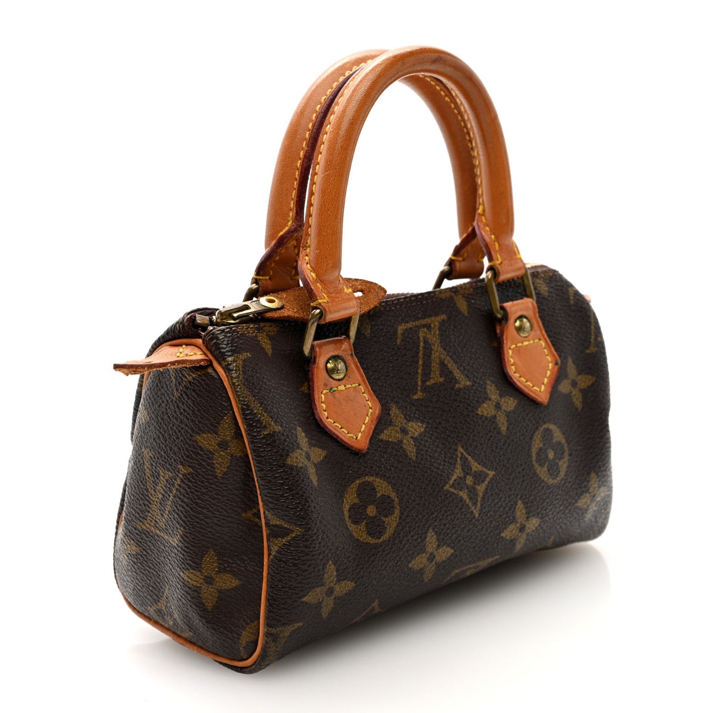 Louis Vuitton Nano Speedy Monogram Coated Canvas Bag - Brown