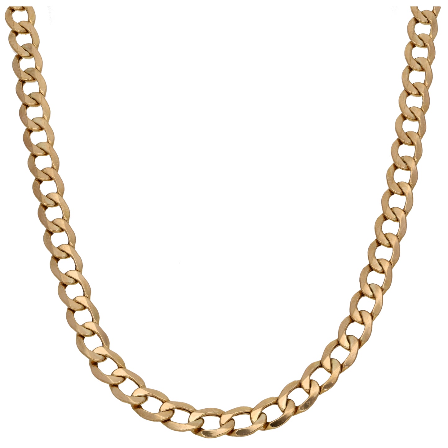9ct Gold Curb Chain 22"