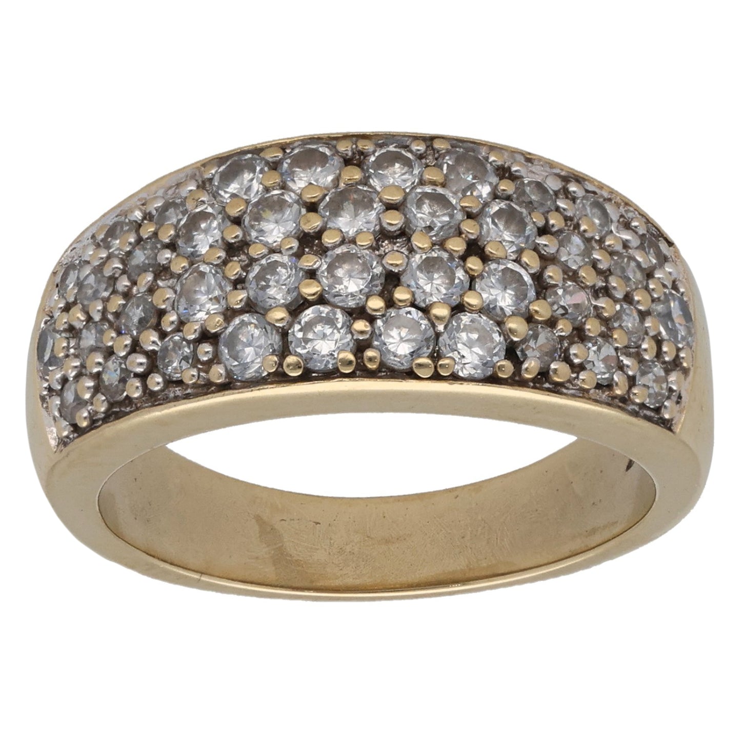9ct Gold Cubic Zirconia Alternative Ring Size K