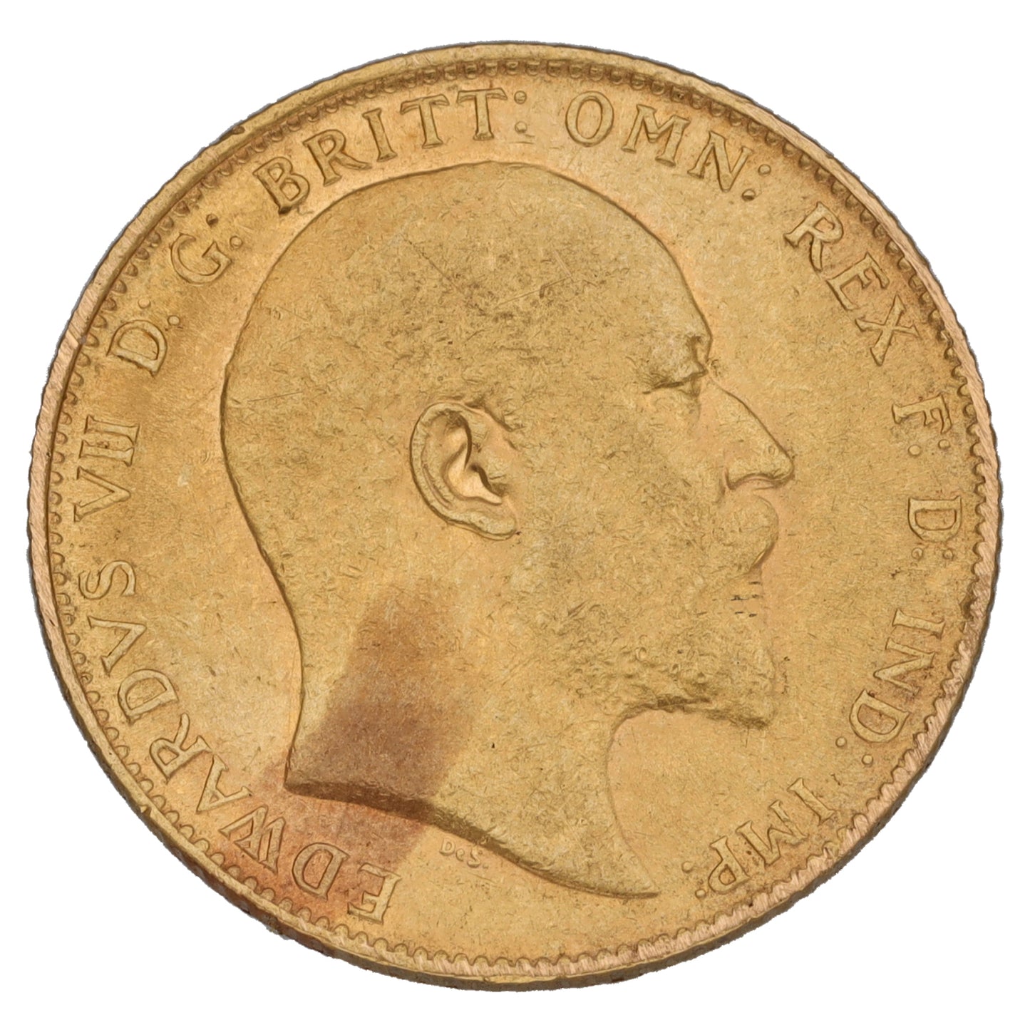 22ct Gold King Edward VII Full Sovereign Coin 1910