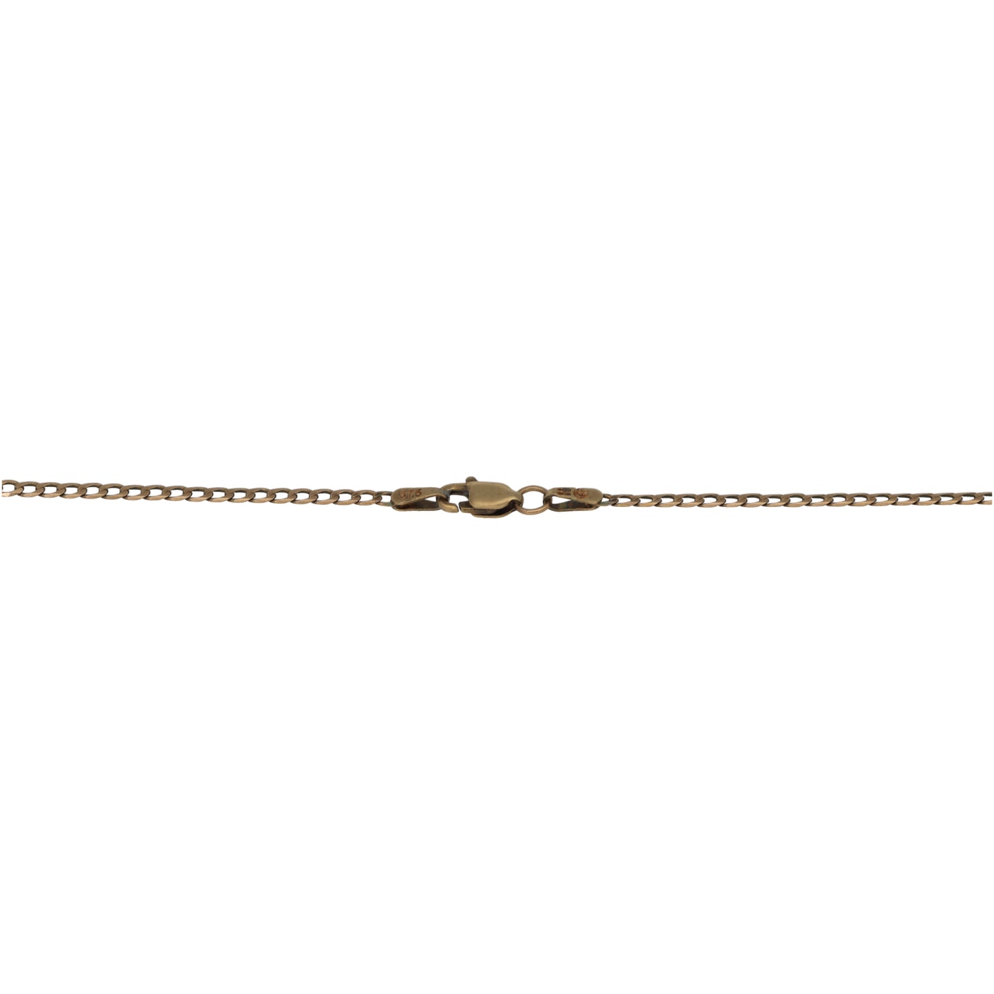 9ct Gold Amethyst Cross Pendant With Chain