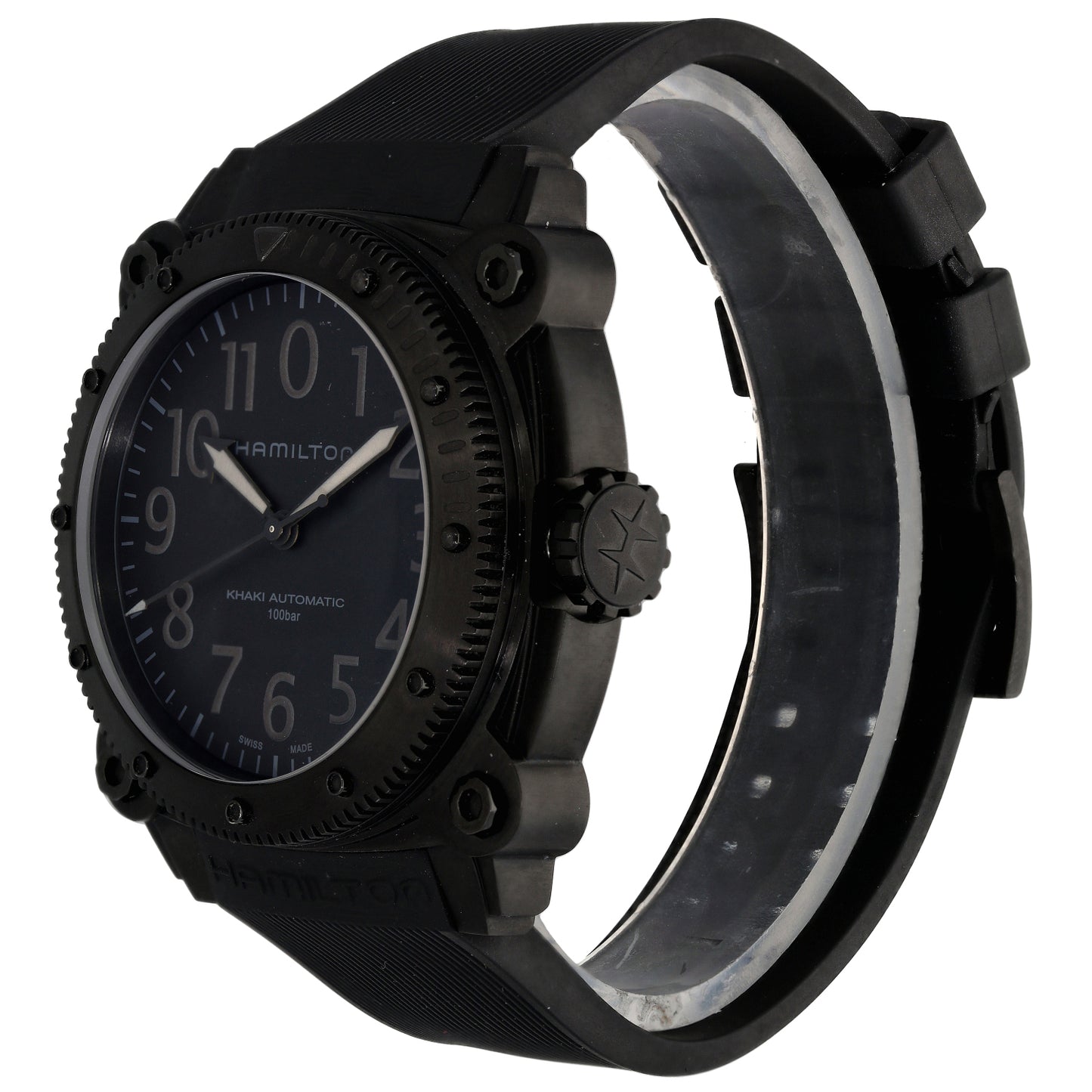 Hamilton Khaki Below Zero H785050 46mm PVD Titanium Watch