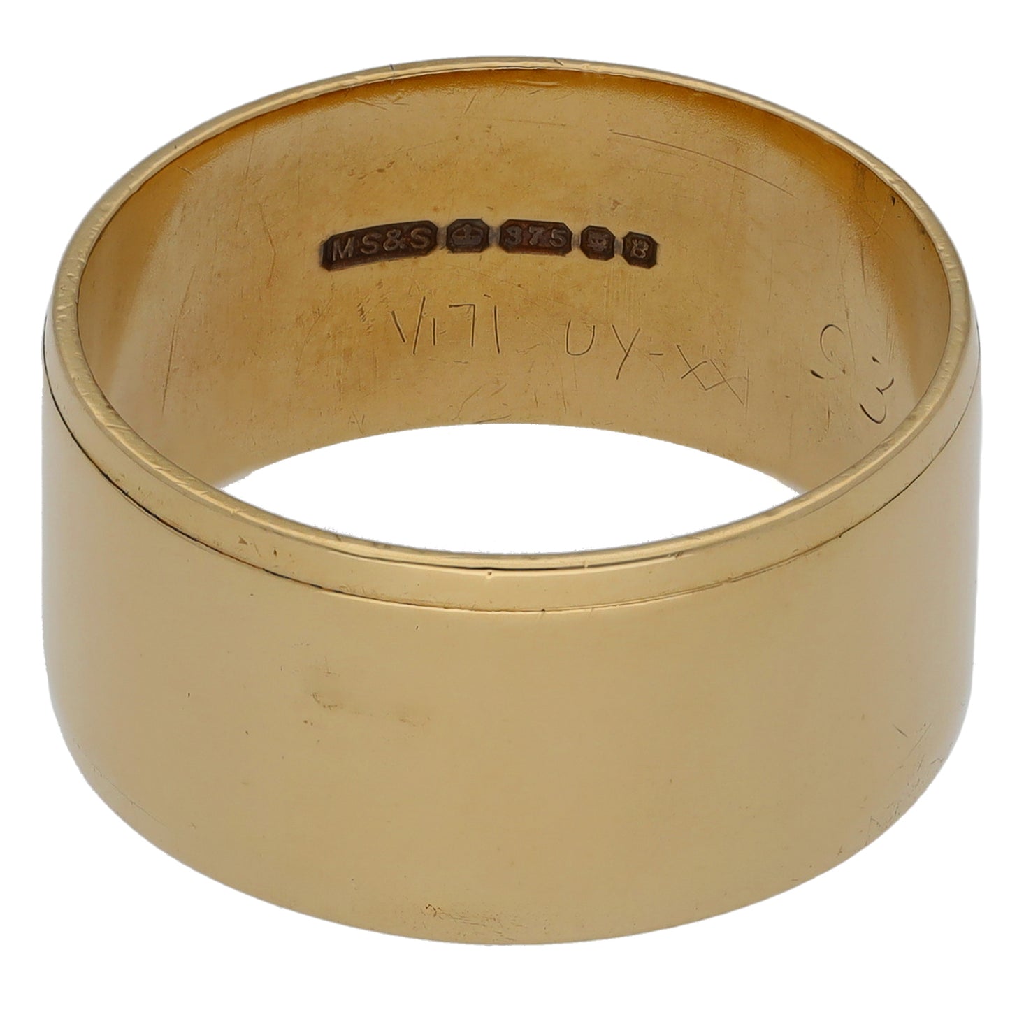 9ct Gold Plain Wedding Ring Size U