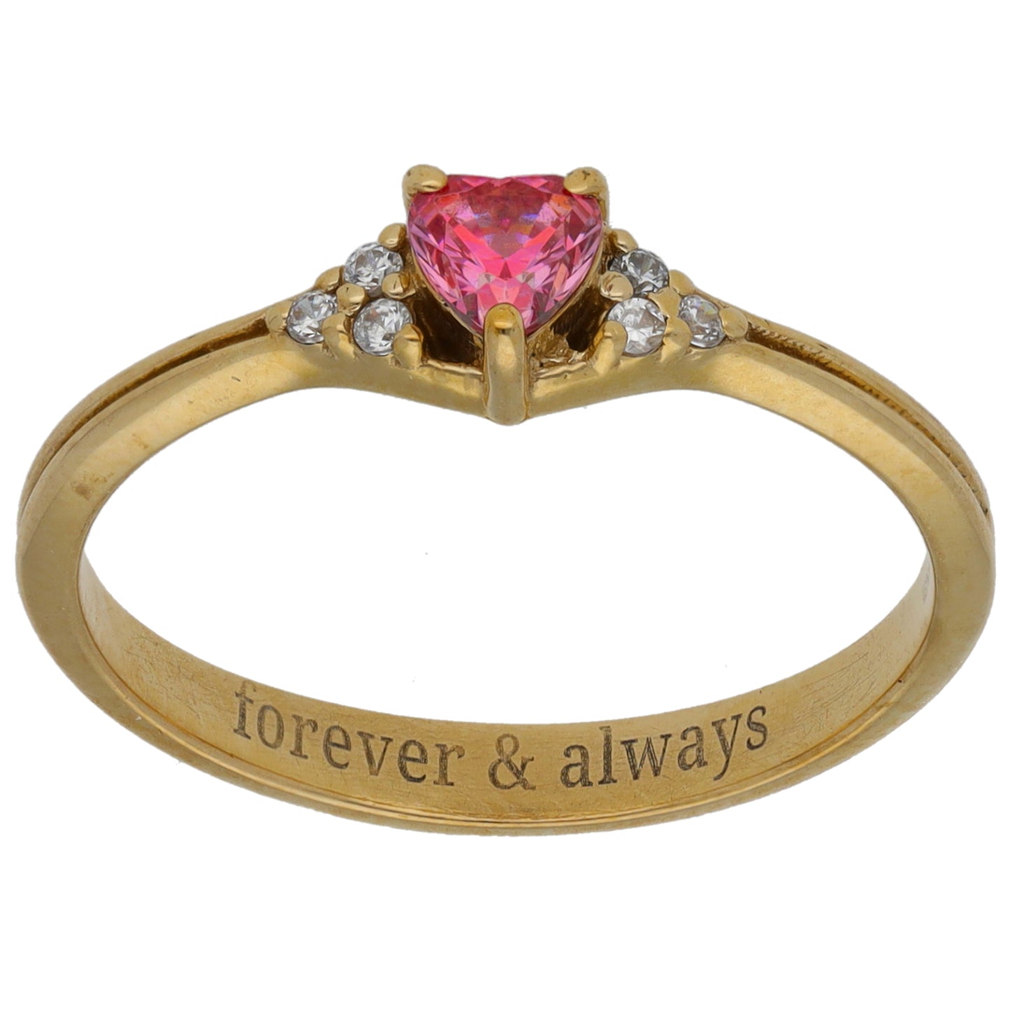 9ct Gold Cubic Zirconia Dress/Cocktail Ring Size P
