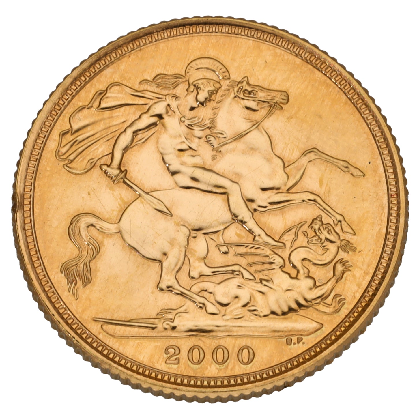 22ct Gold Queen Elizabeth II Full Sovereign Coin 2000