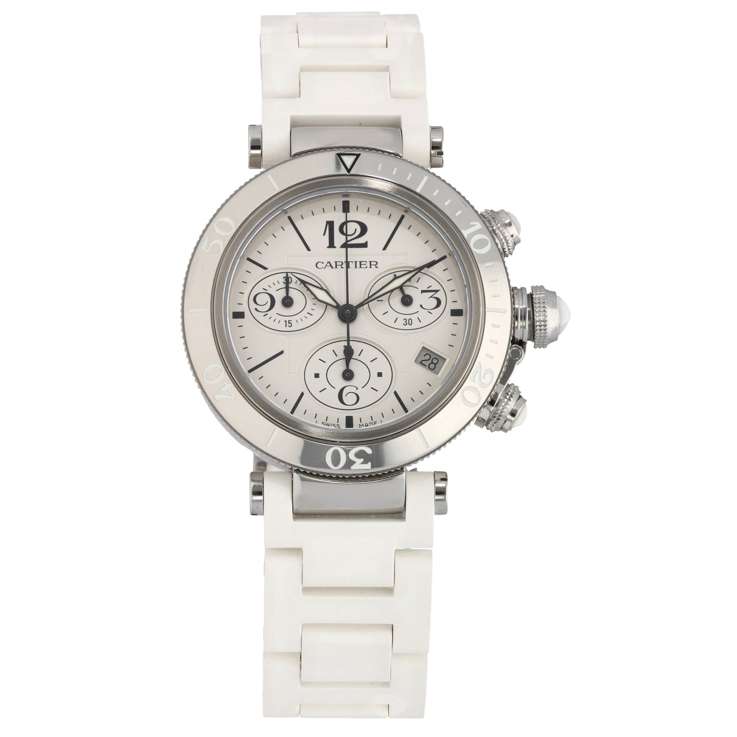 Cartier Pasha Seatimer 3129 37mm Stainless Steel Watch