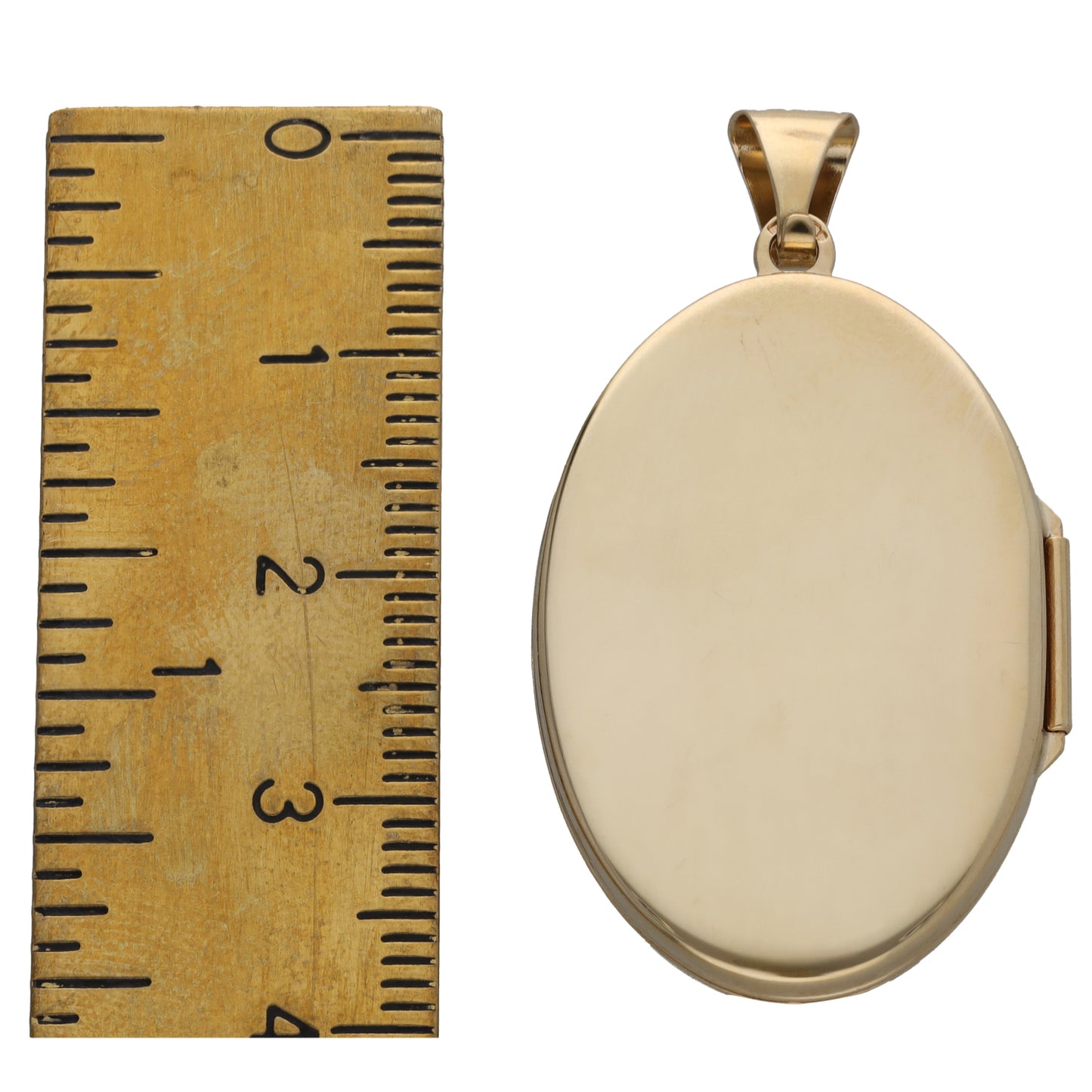 9ct Gold Patterned Locket Pendant