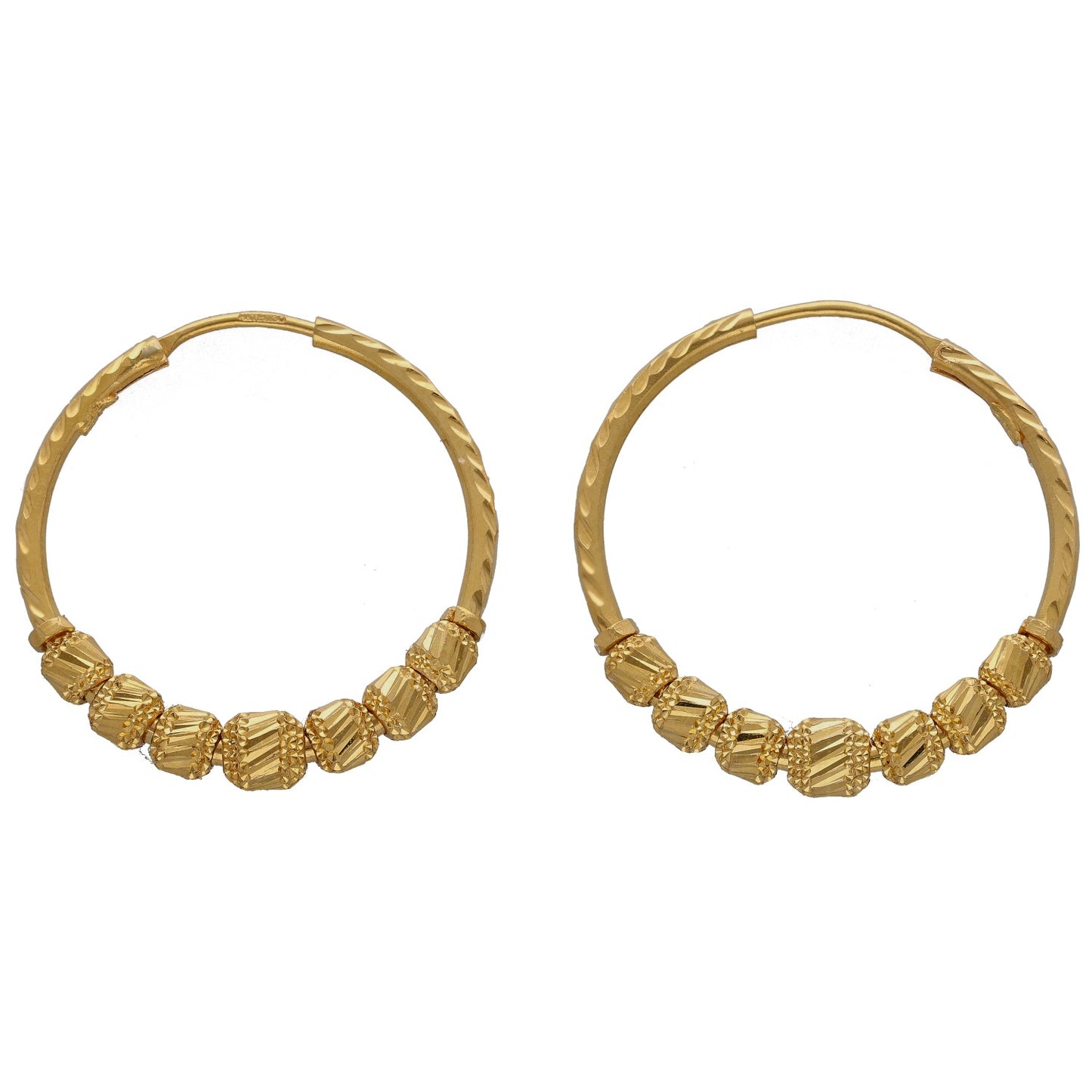 22ct Gold Hoop Earrings