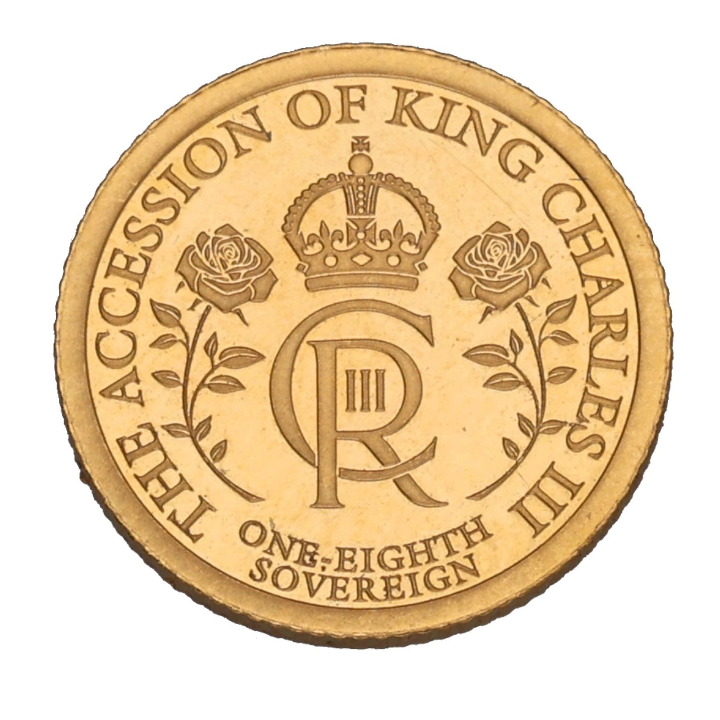 22ct Gold The Accession Of King Charles III Eighth Sovereign Coin 2023