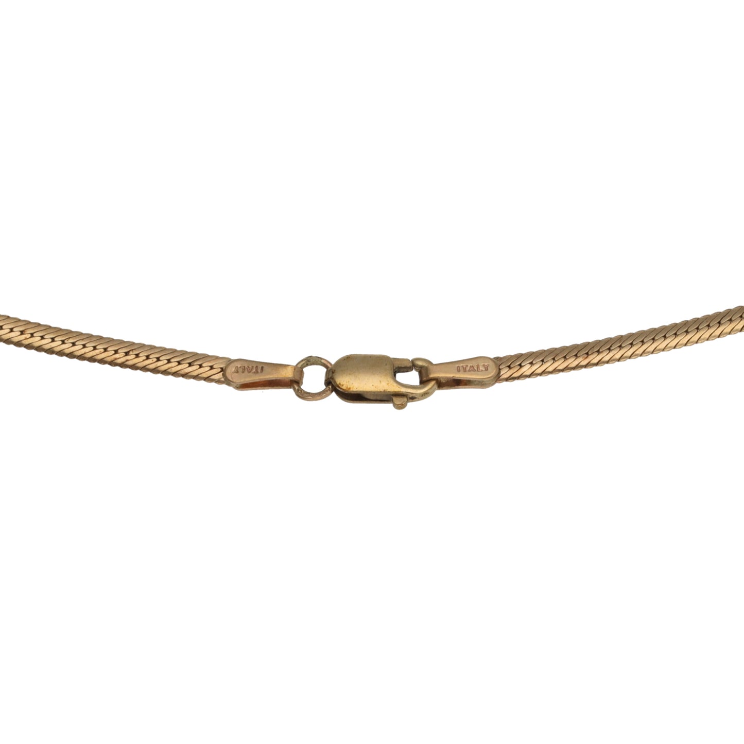 9ct Bi-Colour Gold 0.19ct Diamond Fancy Necklace 16"
