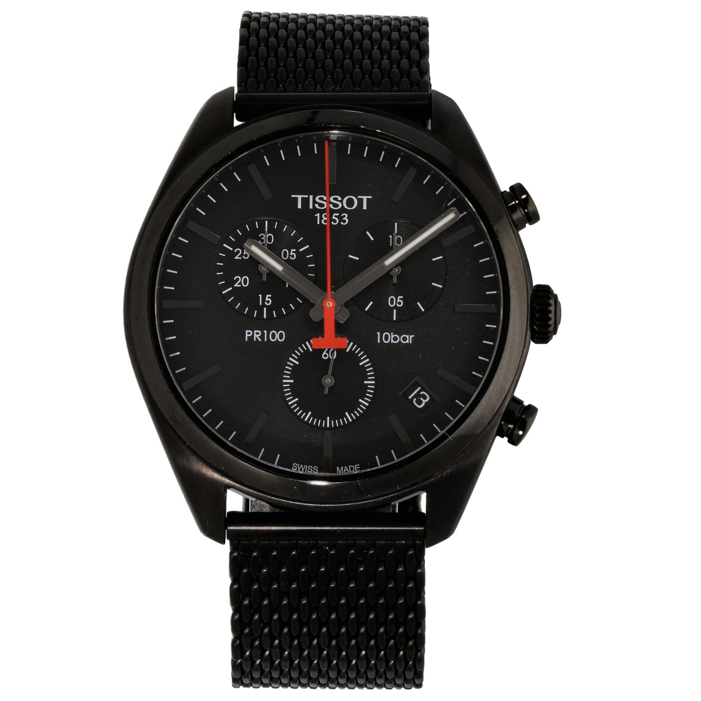 Tissot PR100 T101417 A 41mm Black Stainless Steel Watch