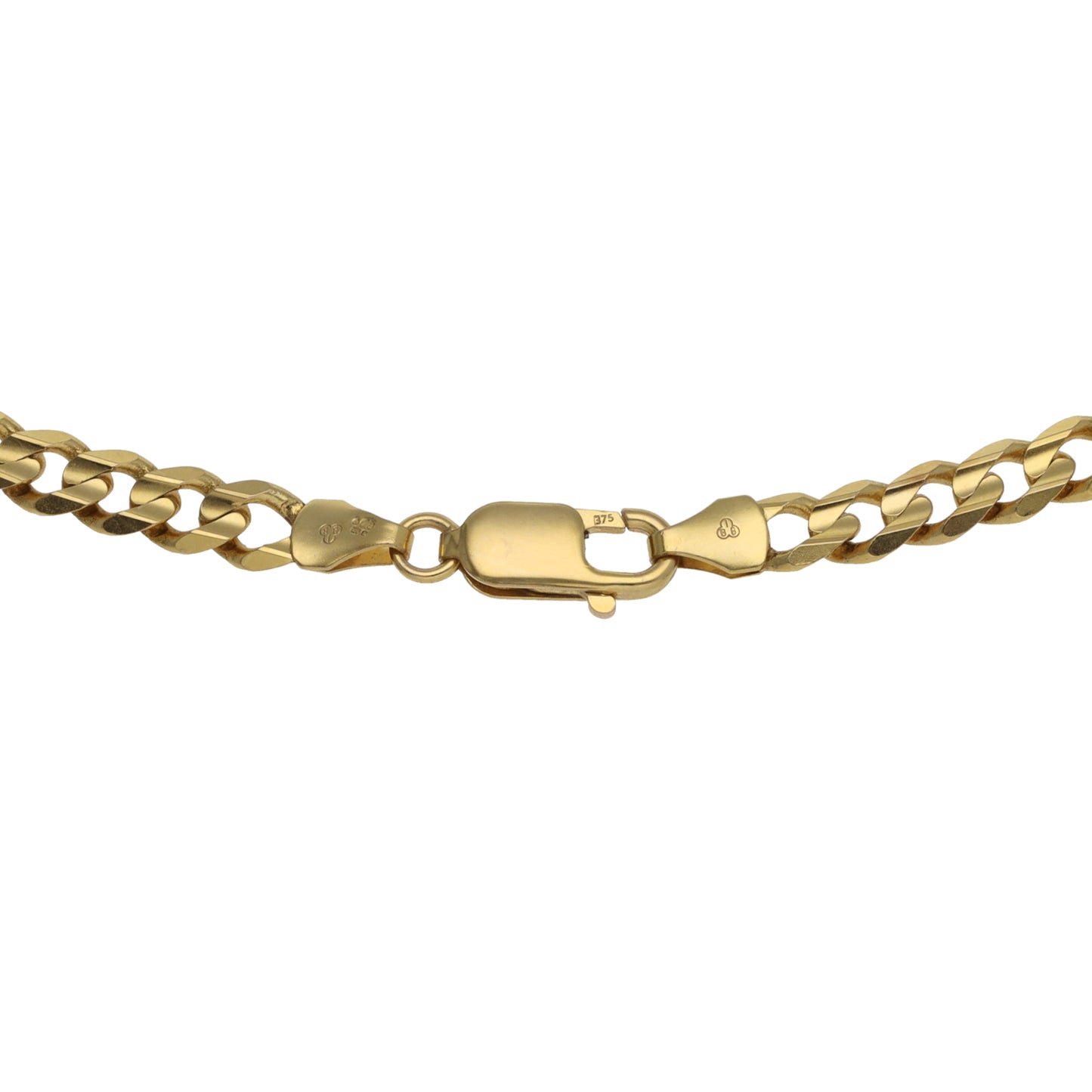 9ct Gold Curb Chain 18"
