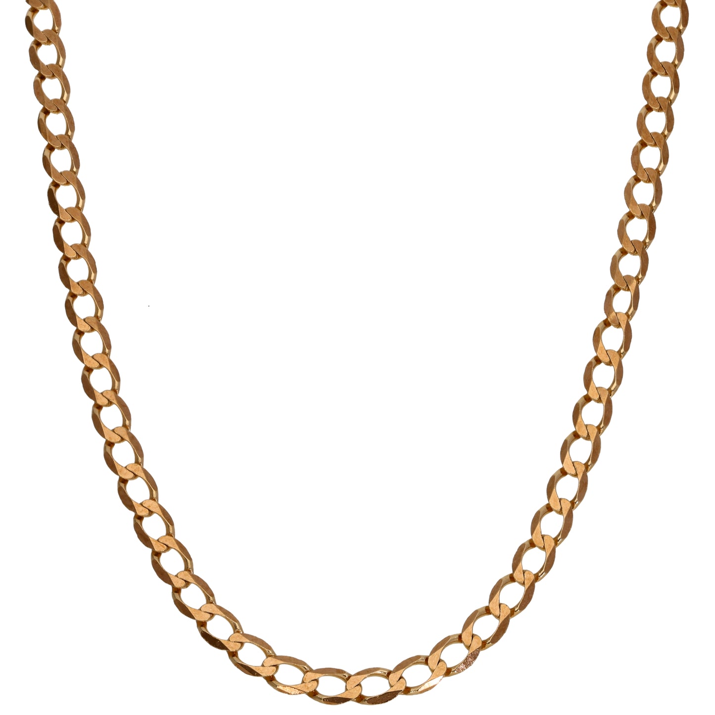 9ct Gold Curb Chain 22"