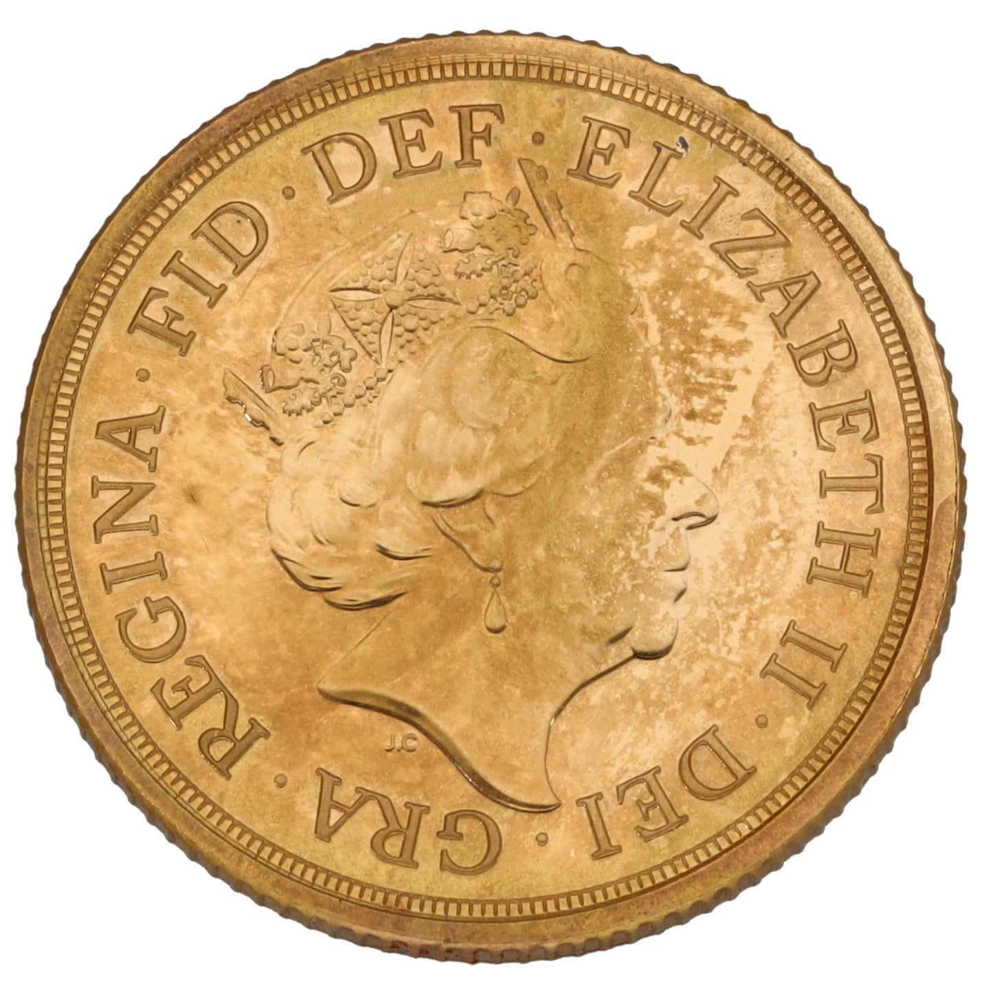 22ct Gold Queen Elizabeth II Full Sovereign Coin 2019