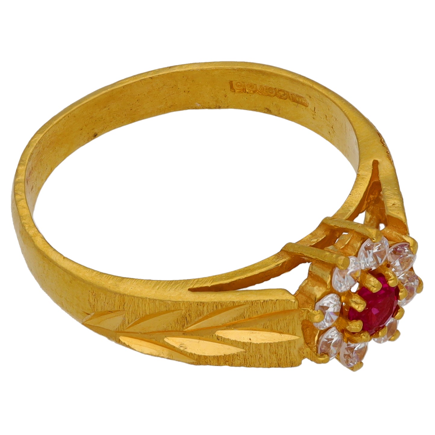 22ct Gold Imitation Dress/Cocktail Ring Size O