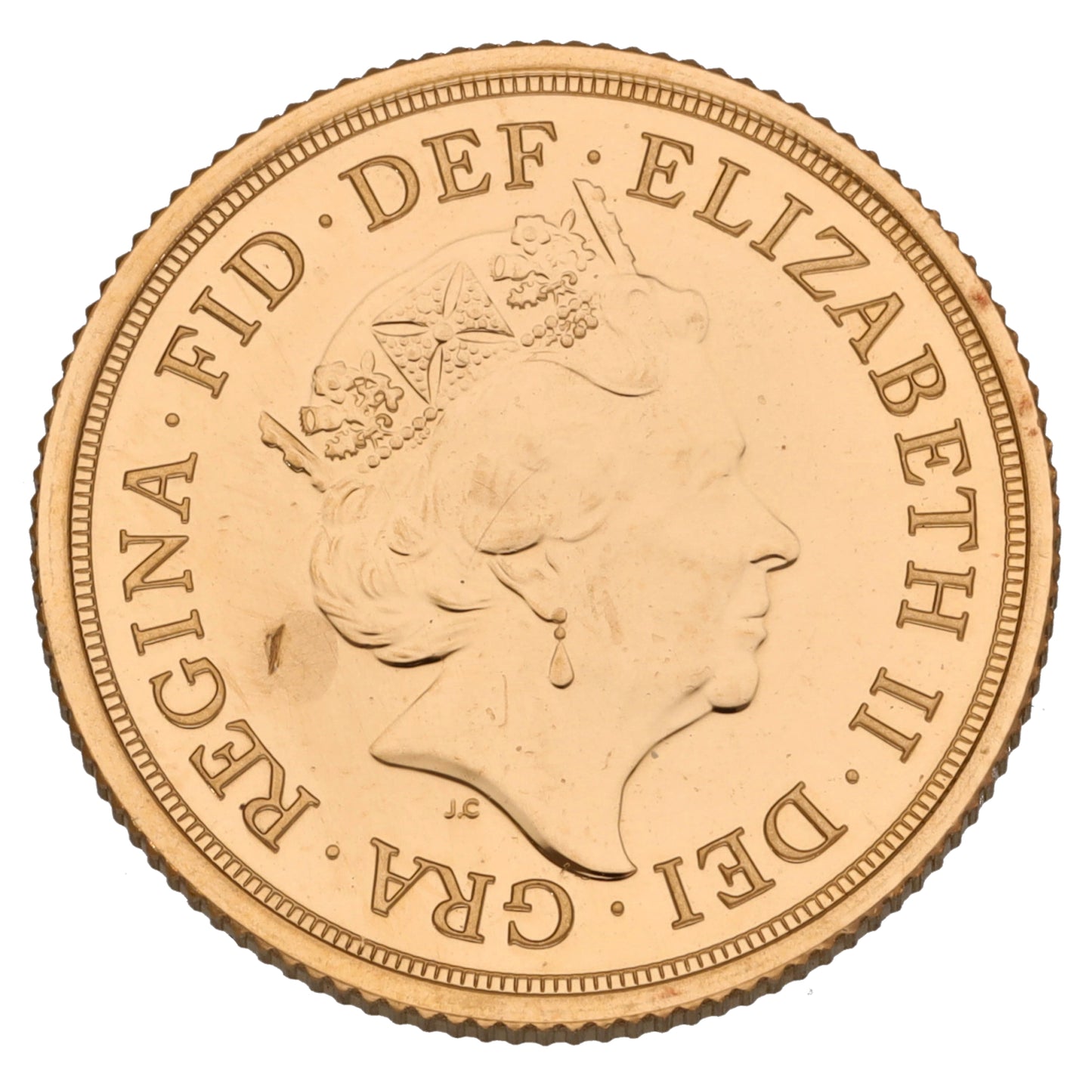 22ct Gold Queen Elizabeth II Full Sovereign Coin 2017