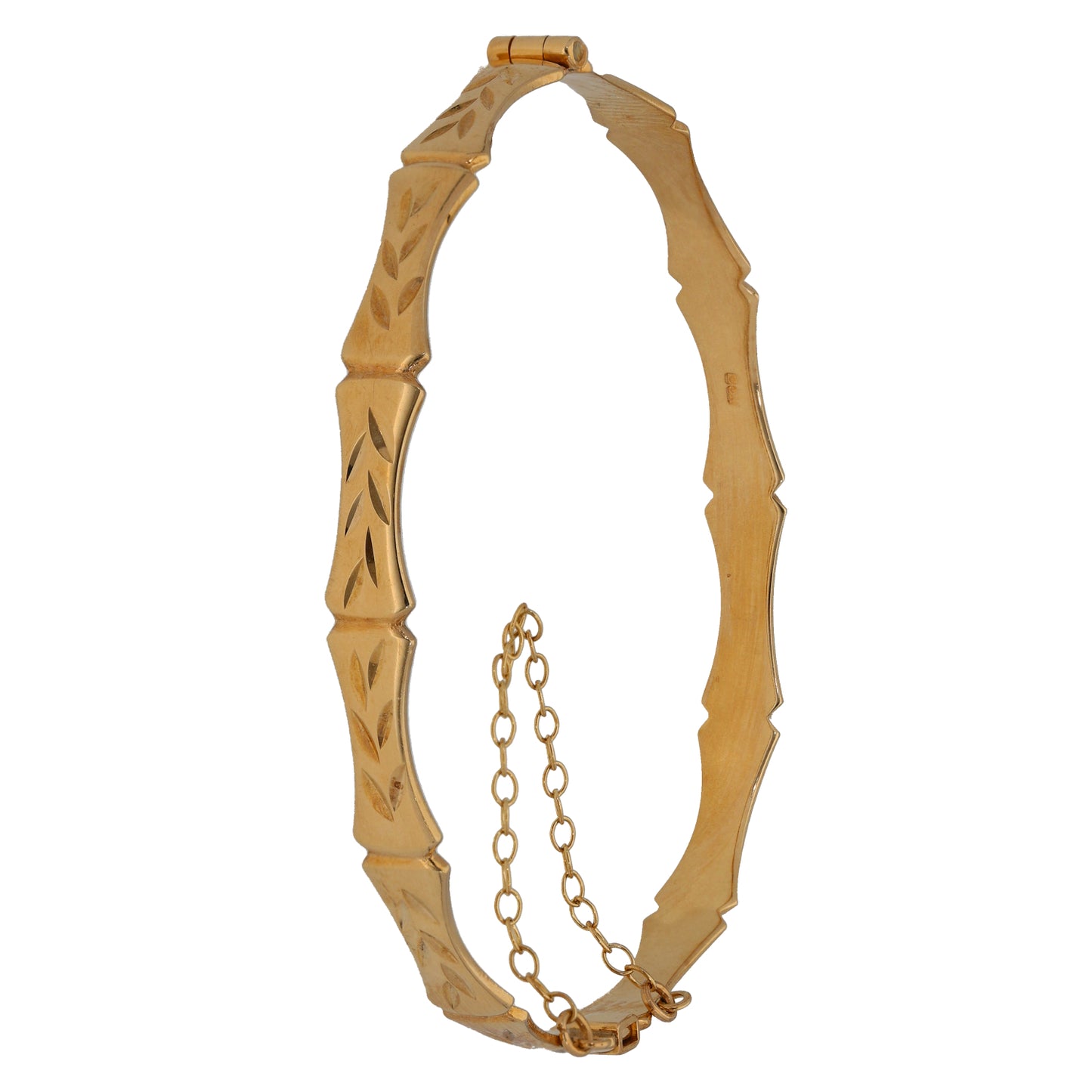 9ct Gold Hinged/Clasp Bangle