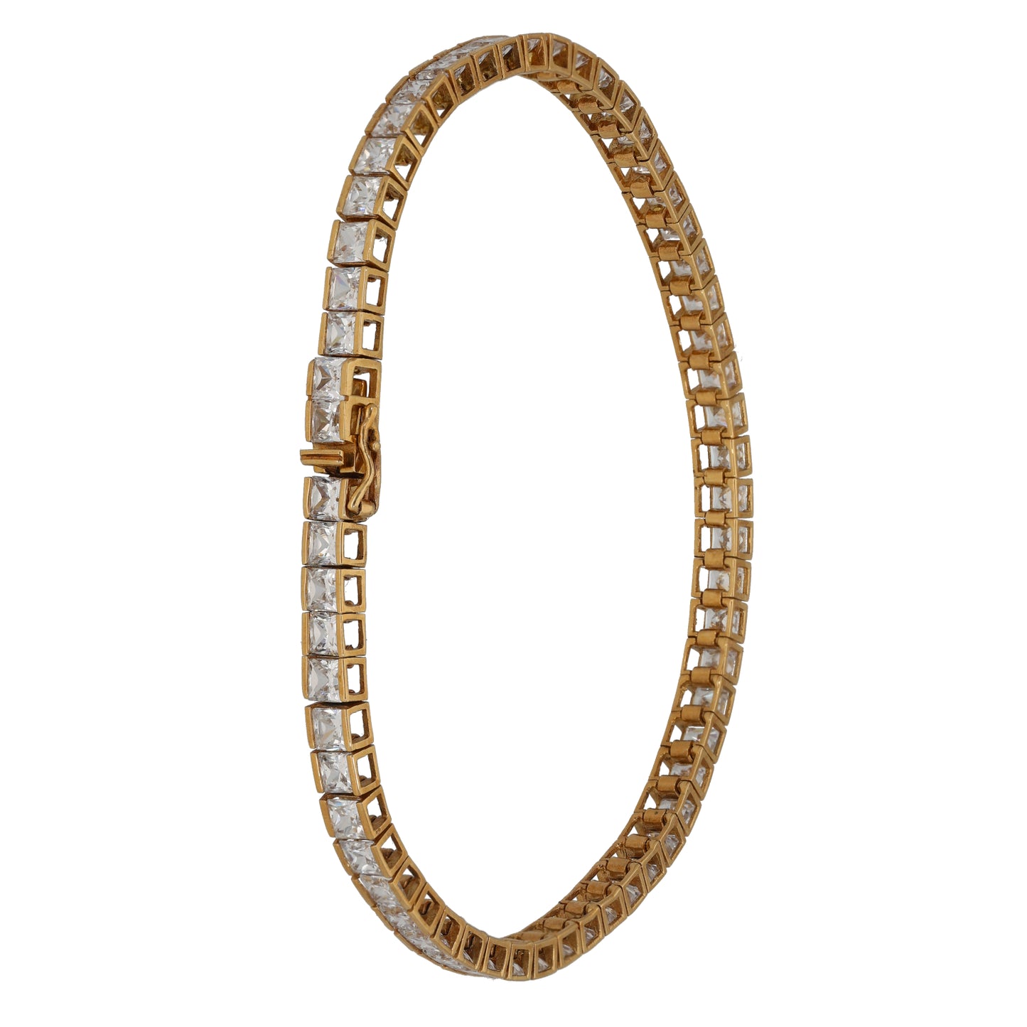 9ct Gold Cubic Zirconia Line/Tennis Bracelet