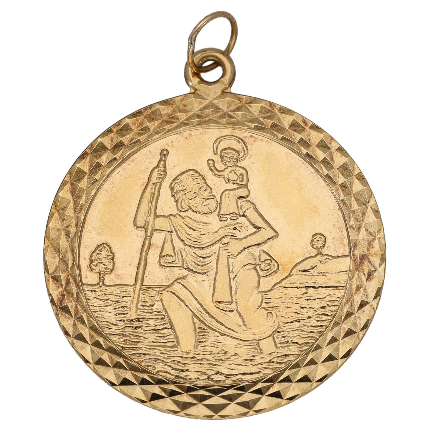 9ct Gold St Christopher Pendant