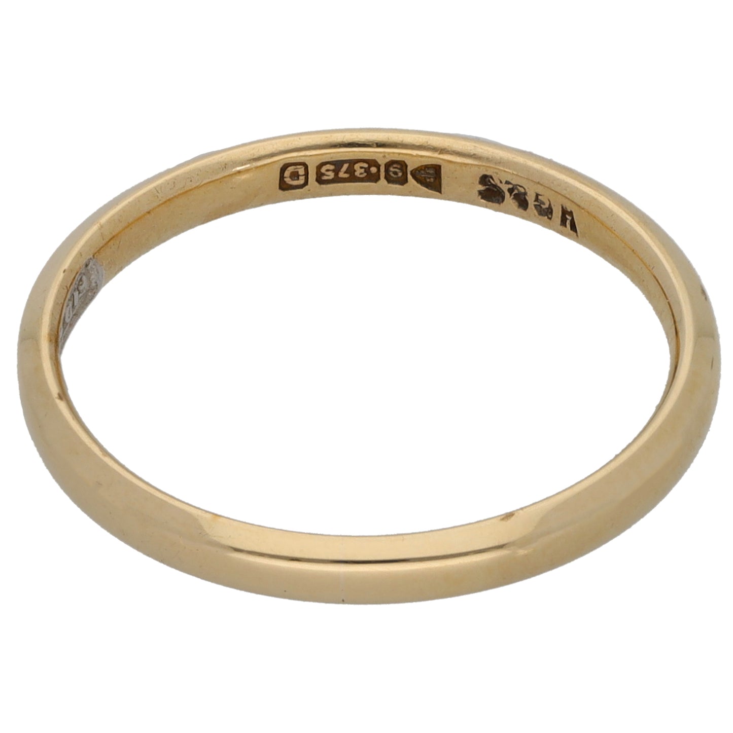 9ct Gold Plain Wedding Ring Size N
