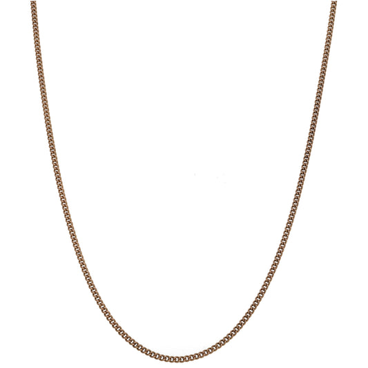 9ct Gold Curb Chain 22"