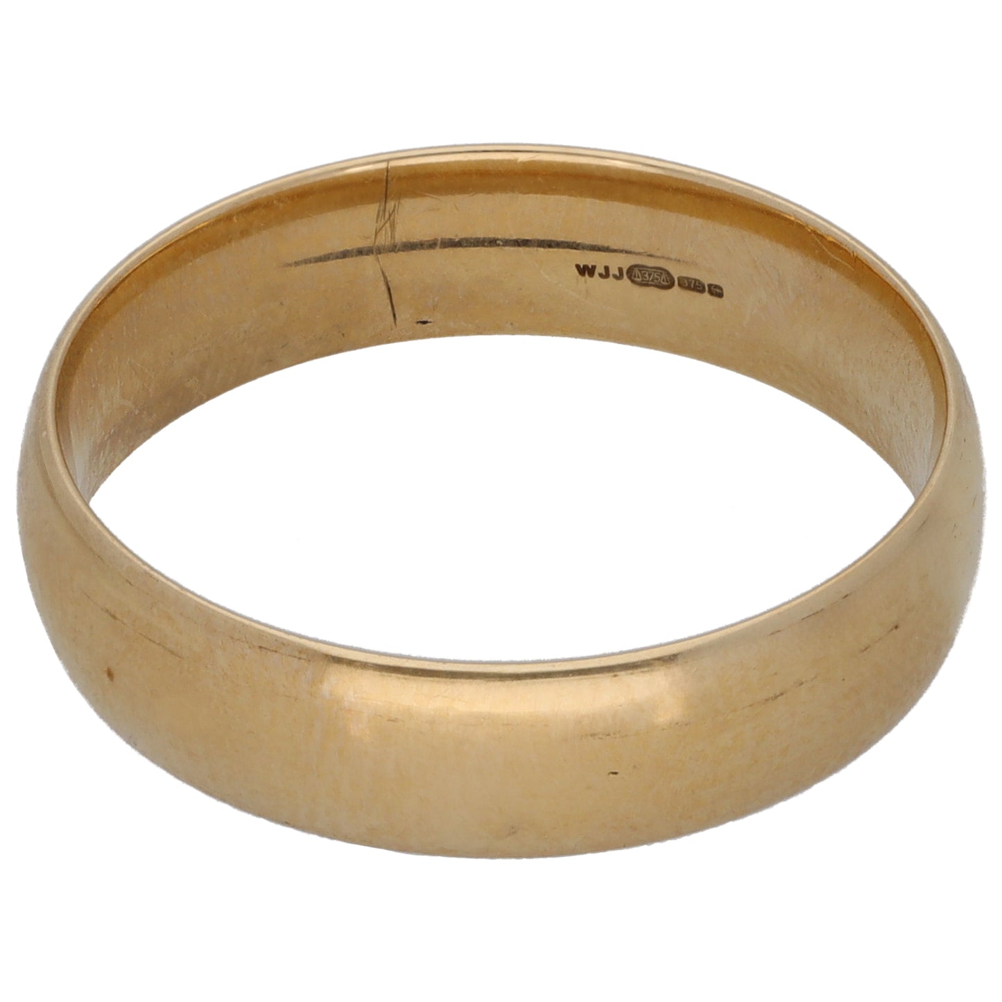 9ct Gold Plain Wedding Ring Size Q